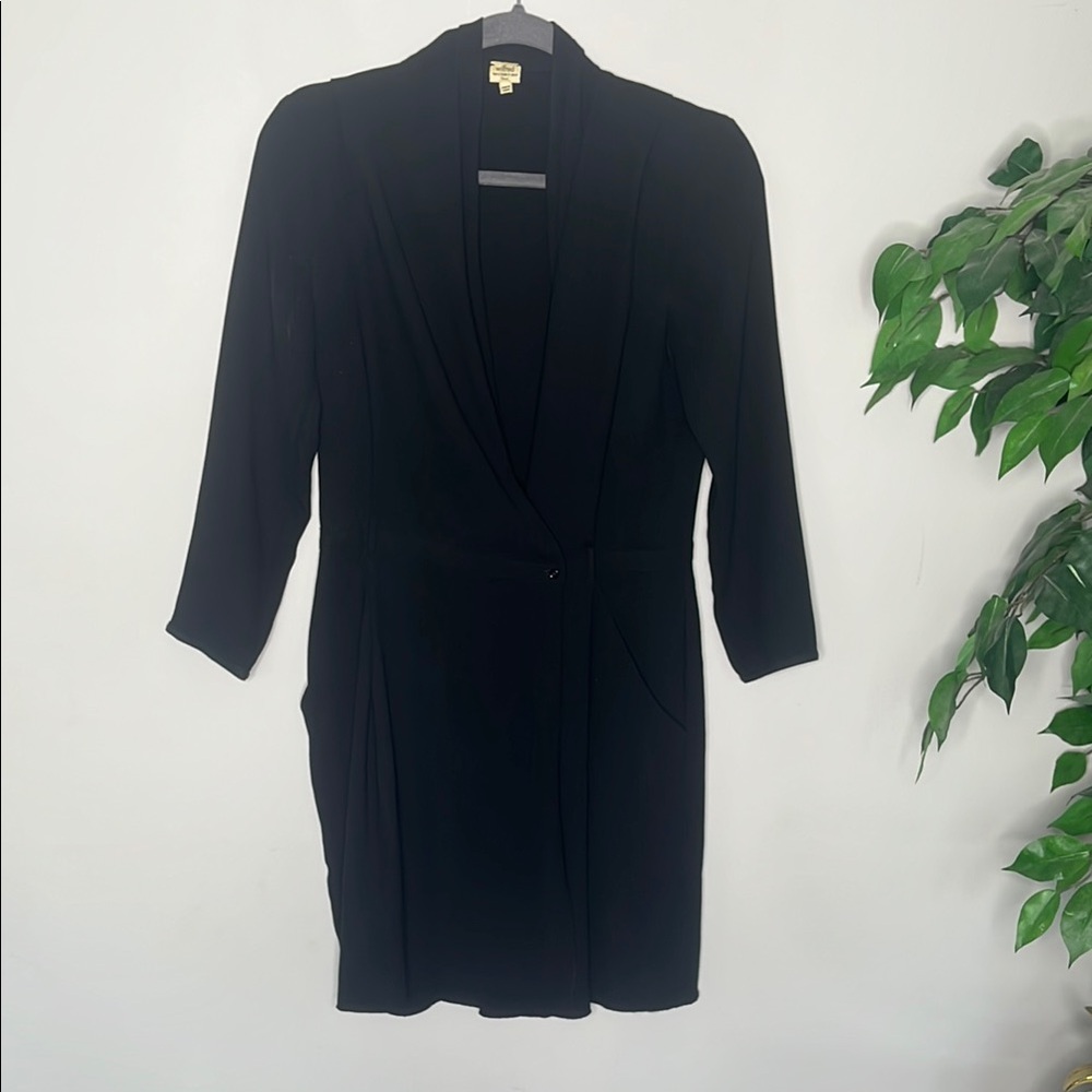Wilfred Black Wrap Dress